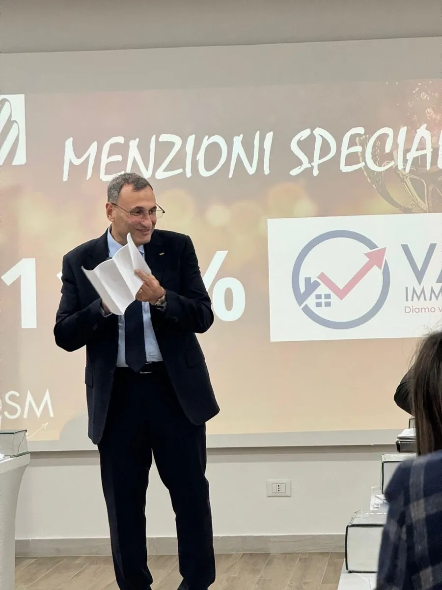 Baldo durante una premiazione